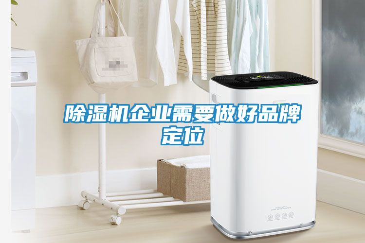 除湿机企业需要做好品牌定位