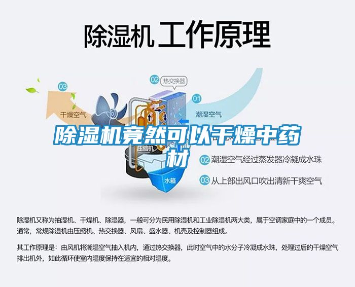 除湿机竟然可以干燥中药材