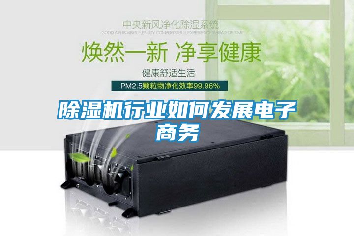 除湿机行业如何发展电子商务