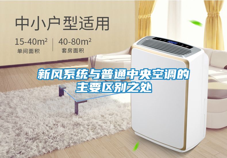 新风系统与普通中央空调的主要区别之处