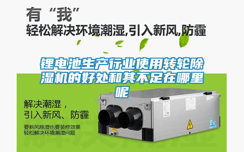 锂电池生产行业使用转轮除湿机的好处和其不足在哪里呢