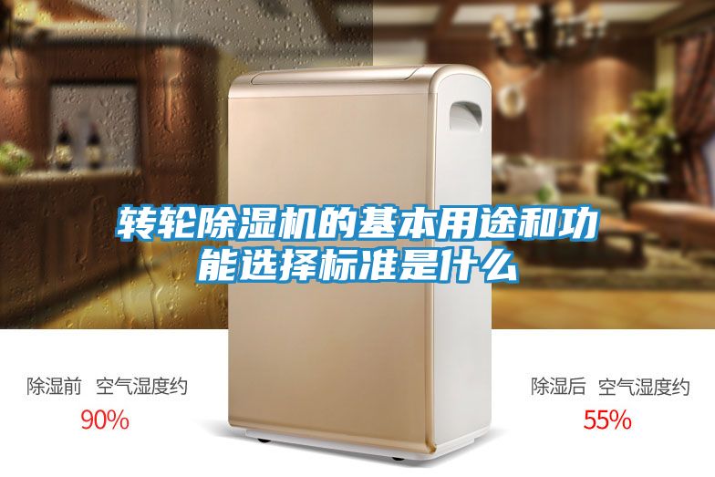 转轮除湿机的基本用途和功能选择标准是什么