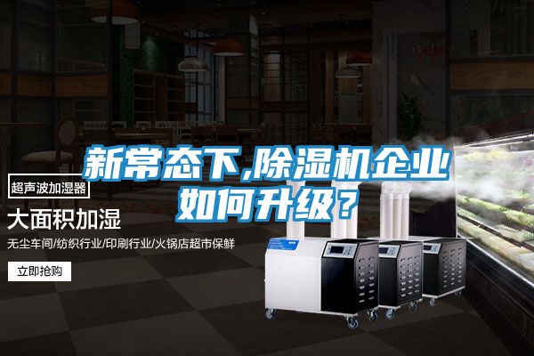 新常态下,除湿机企业如何升级？