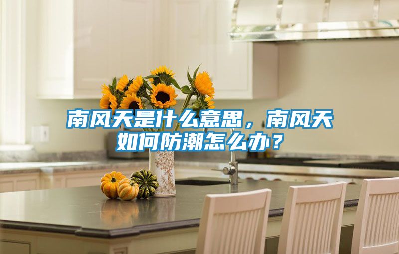 南风天是什么意思，南风天如何防潮怎么办？