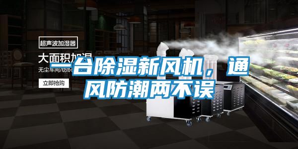 一台除湿新风机，通风防潮两不误