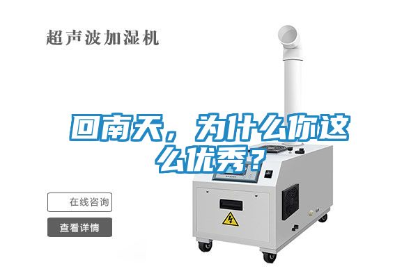 回南天,为什么你这么优秀?