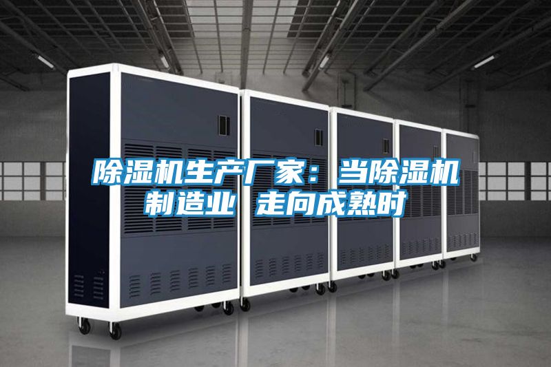 除湿机生产厂家：当除湿机制造业 走向成熟时
