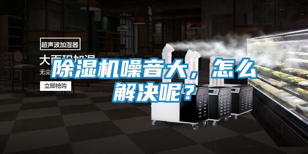 除湿机噪音大，怎么解决呢？