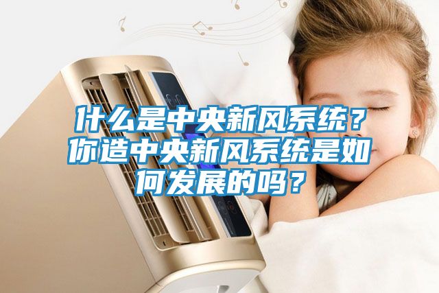 什么是中央新风系统？你造中央新风系统是如何发展的吗？