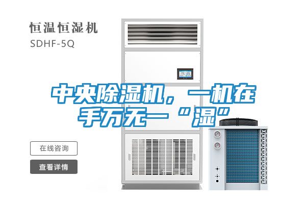 中央除湿机，一机在手万无一“湿”