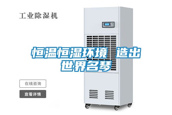 恒温恒湿环境 造出世界名琴