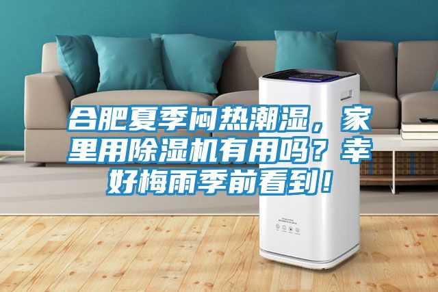 合肥夏季闷热潮湿,家里用除湿机有用吗?幸好梅雨季前看到!