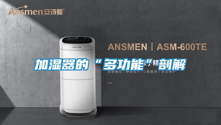 加湿器的“多功能”剖解