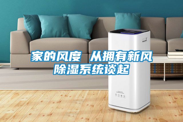 家的风度 从拥有新风除湿系统谈起