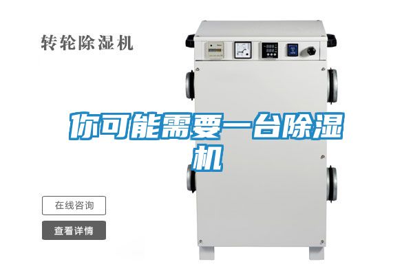 你可能需要一台除湿机