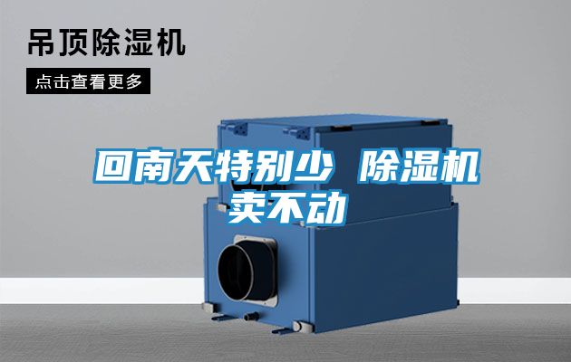 回南天特别少 除湿机卖不动