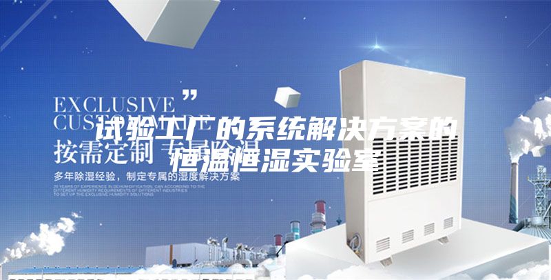 试验工厂的系统解决方案的恒温恒湿实验室