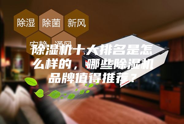 除湿机十大排名是怎么样的,哪些除湿机品牌值得推荐?