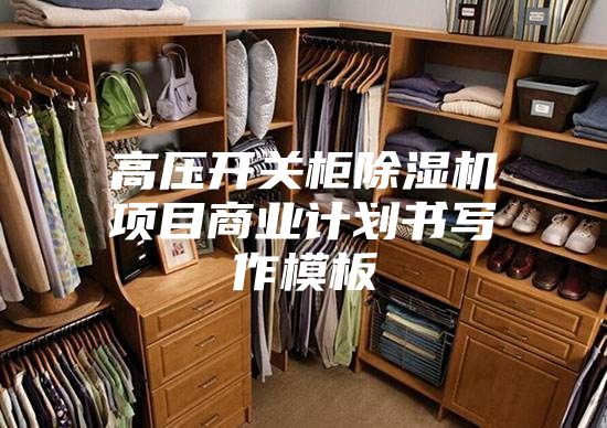 高压开关柜除湿机项目商业计划书写作模板