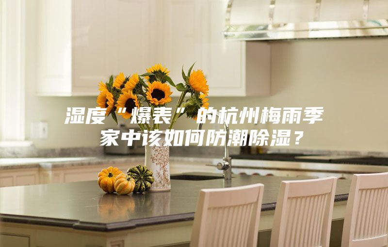 湿度“爆表”的杭州梅雨季 家中该如何防潮除湿？