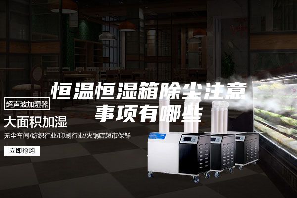 恒温恒湿箱除尘注意事项有哪些