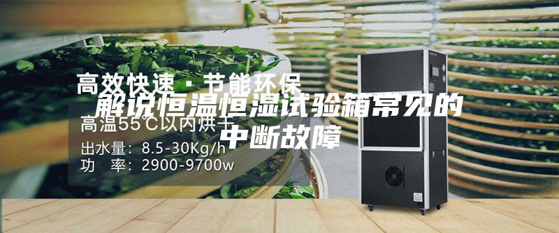 解说恒温恒湿试验箱常见的中断故障