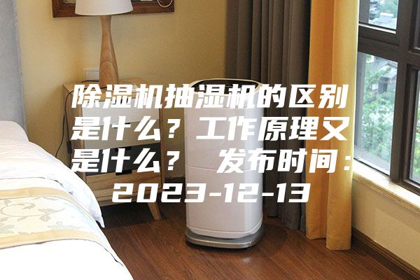 除湿机抽湿机的区别是什么？工作原理又是什么？ 发布时间：2023-12-13