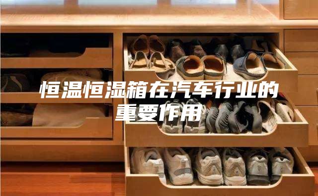 恒温恒湿箱在汽车行业的重要作用