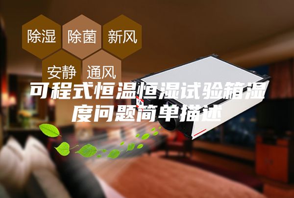 可程式恒温恒湿试验箱湿度问题简单描述