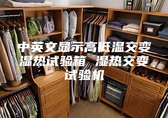 中英文显示高低温交变湿热试验箱 湿热交变试验机