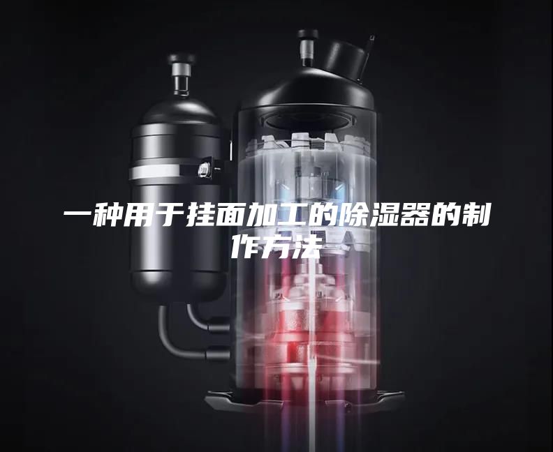 一种用于挂面加工的除湿器的制作方法