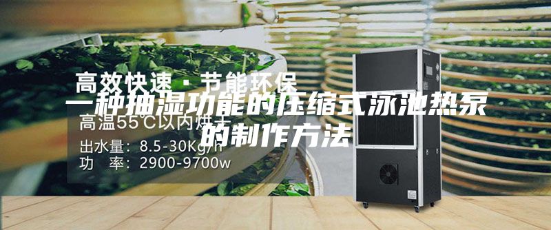 一种抽湿功能的压缩式泳池热泵的制作方法