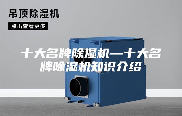 十大名牌除湿机—十大名牌除湿机知识介绍