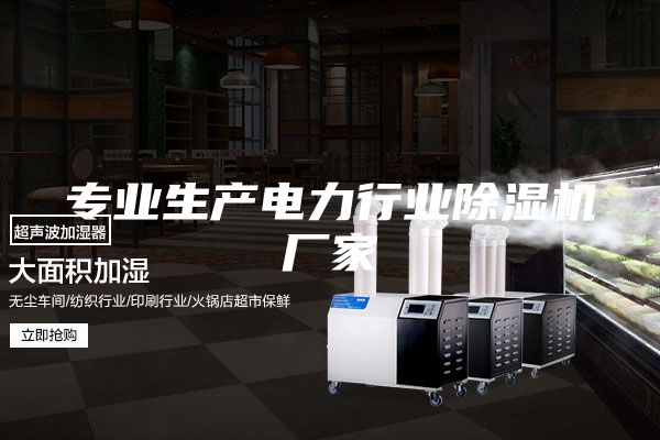 专业生产电力行业除湿机厂家