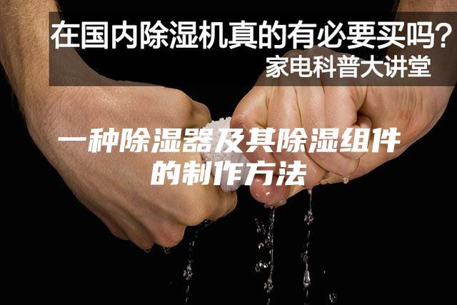 一种除湿器及其除湿组件的制作方法