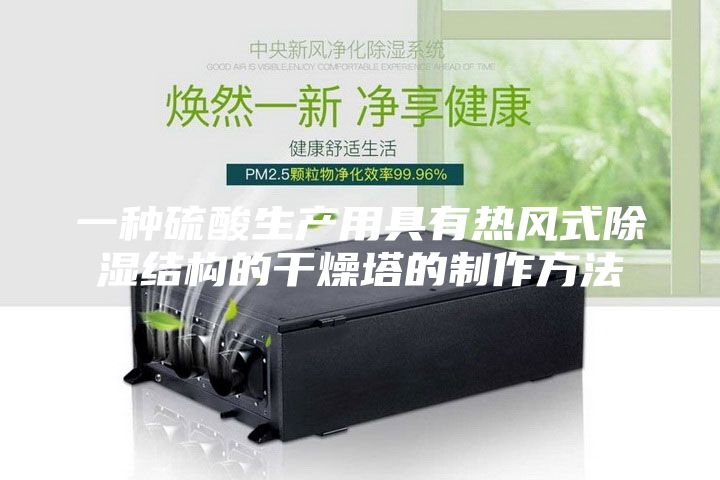 一种硫酸生产用具有热风式除湿结构的干燥塔的制作方法