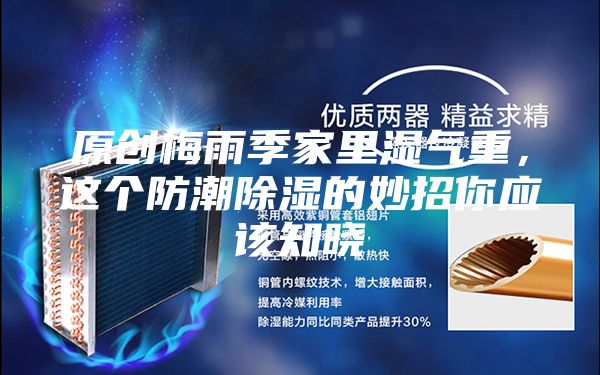 原创梅雨季家里湿气重，这个防潮除湿的妙招你应该知晓