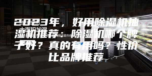 2023年，好用除湿机抽湿机推荐：除湿机哪个牌子好？真的有用吗？性价比品牌推荐