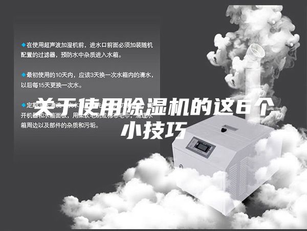 关于使用除湿机的这6个小技巧