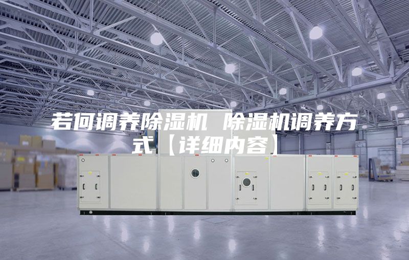 若何调养除湿机 除湿机调养方式【详细内容】