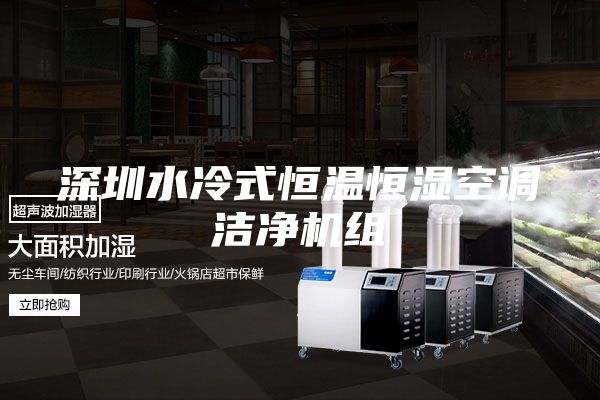深圳水冷式恒温恒湿空调洁净机组