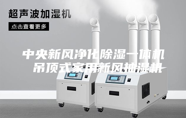 中央新风净化除湿一体机 吊顶式家用新风抽湿机