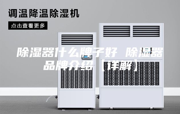 除湿器什么牌子好 除湿器品牌介绍【详解】