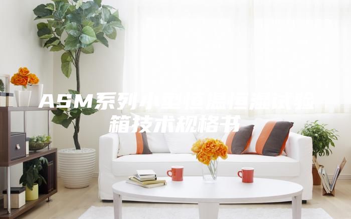 ASM系列小型恒温恒湿试验箱技术规格书