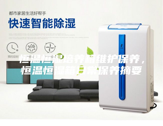 恒温恒湿培养箱维护保养，恒温恒湿箱日常保养摘要