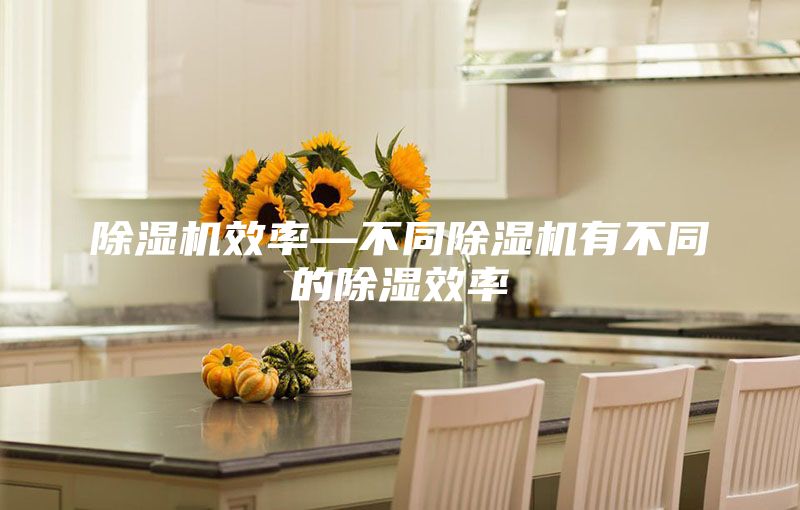 除湿机效率—不同除湿机有不同的除湿效率
