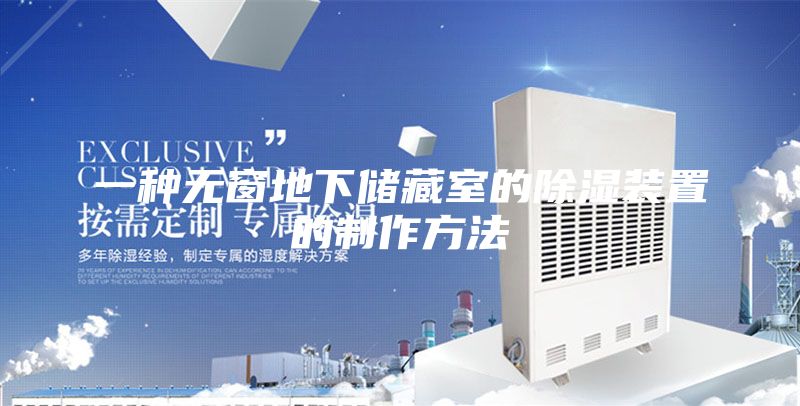 一种无窗地下储藏室的除湿装置的制作方法