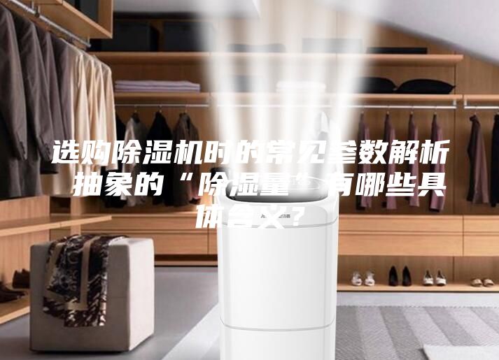 选购除湿机时的常见参数解析 抽象的“除湿量”有哪些具体含义？
