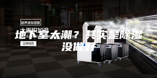 地下室太潮？其实是除湿没做好