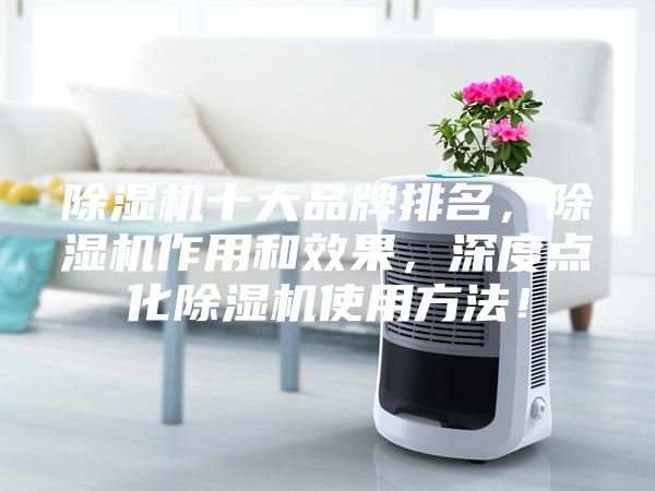 除湿机十大品牌排名，除湿机作用和效果，深度点化除湿机使用方法！